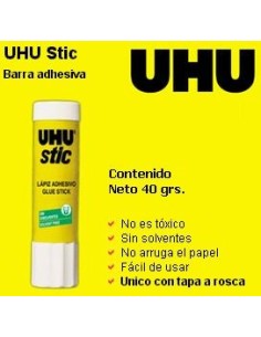 ADHESIVO BARRA UHU 40 GR - Codigo: 340421