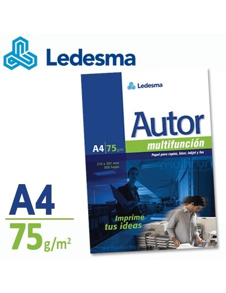 RESMA A4 LEDESMA 75 GR AUTOR - Codigo: 702275