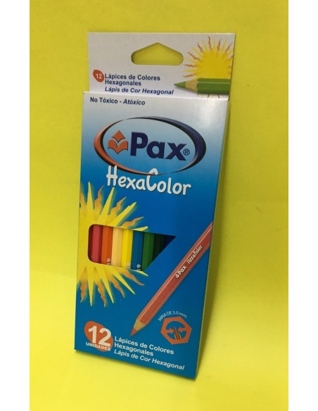 LAPIZ PAX HEXACOLOR X 12 largo - Codigo: 514100