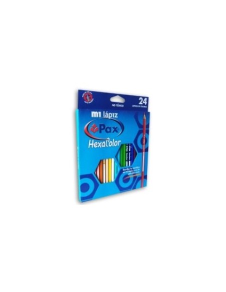 LAPIZ PAX HEXACOLOR X 24 largo - Codigo: 514102