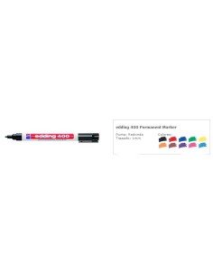 MARCADOR EDDING 400 FINO NEGRO - Codigo: 575257 2