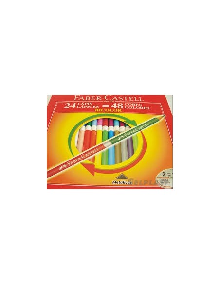 LAPIZ FABER BICOLOR X 24 - Codigo: 514248