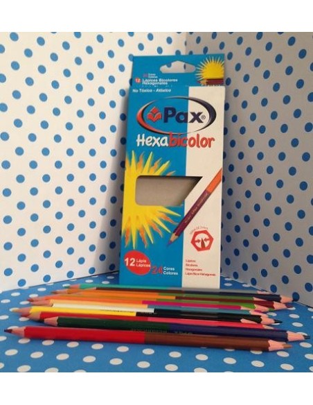 LAPIZ PAX HEXABICOLOR X 12 L - Codigo: 514252