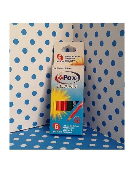 LAPIZ PAX HEXACOLOR X  6 corto - Codigo: 514141