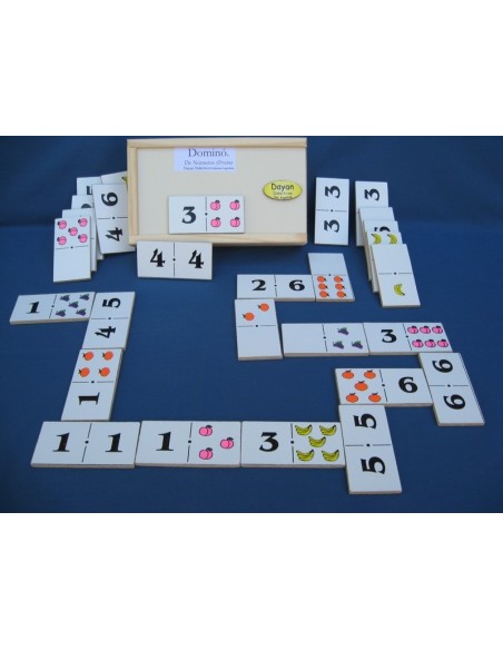 DOMINO NUMEROS Y FRUTAS DY104 - Codigo: 154104
