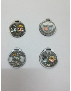 MEDALLA JARDIN PLATA VIEJA PINTADA - Codigo: 560005 2
