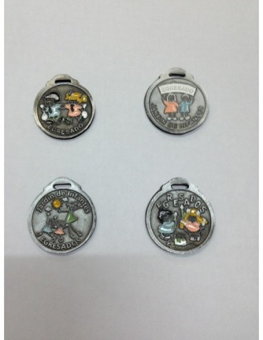 MEDALLA JARDIN PLATA VIEJA PINTADA - Codigo: 560005
