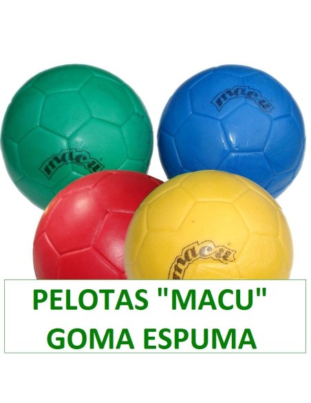 PELOTA MACU GOMA ESPUMA 16CM - Codigo: 656009