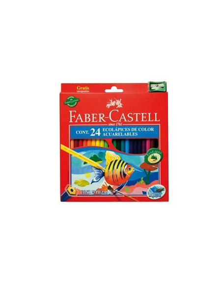 LAPIZ FABER ACUARELABLES x24 - Codigo: 514244