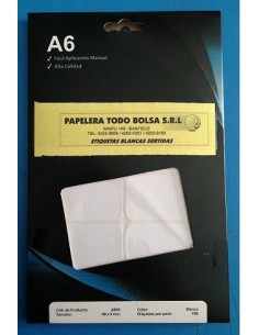 ETIQUETA ORION BLANCA SURTIDA - Codigo: 331299