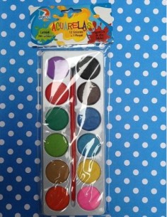 ACUARELA 12 COL EZCO/PLAYCOLOR - Codigo: 35179