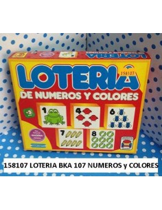 LOTERIA BKA107 NUMEROS/VOCALES - Codigo: 158107