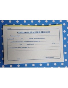 CONST ALUMNO REGULAR F866B TB - Codigo: 960966