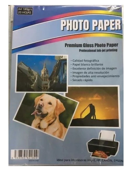 PAPEL FOTO REXON 180 GR X UN - Codigo: 714501