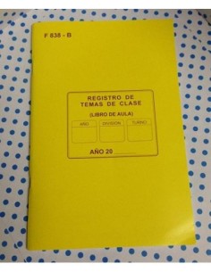 REG TEMAS DE CLASE 838 B TB - Codigo: 960838 2