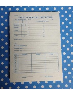 PARTE DIARIO FIR/PRO 869 A9 TB - Codigo: 960890 2