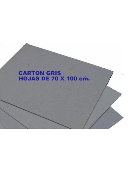 CARTON GRIS 0.7 MM 70X100 HEM - Codigo: 175007
