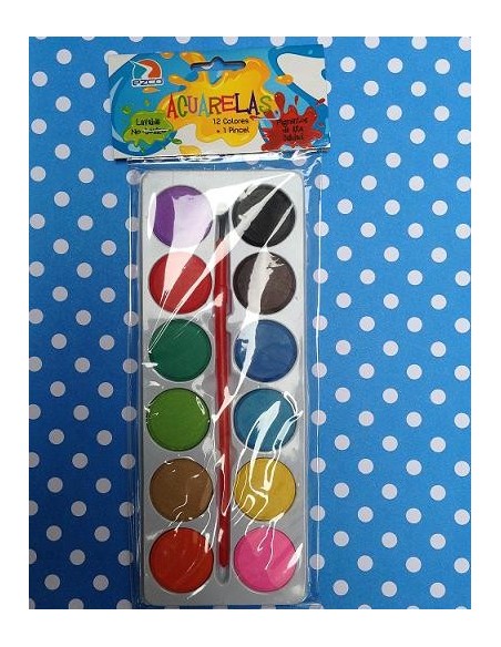 ACUARELA 12 COL EZCO/PLAYCOLOR - Codigo: 35179