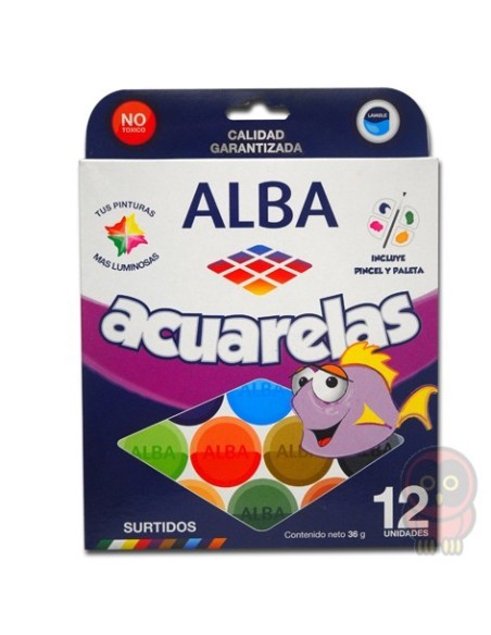 ACUARELA ALBA SURTIDO X 12 COL - Codigo: 35735