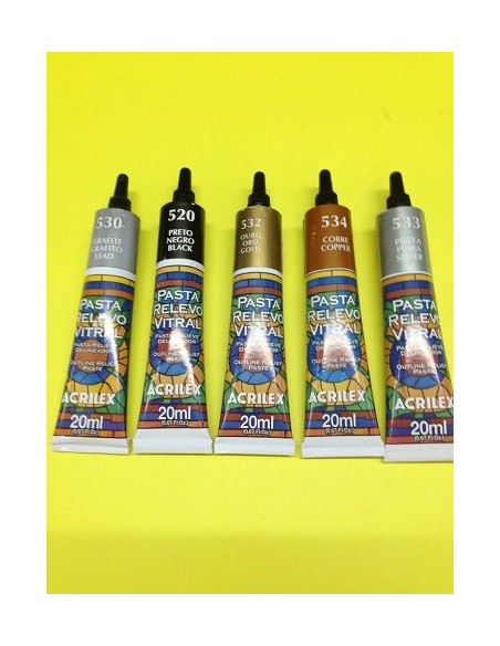 PASTA RELIEVE 20ML ACRILEX METALIZADA - Codigo: 21032