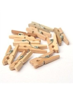 BROCHES ROPA MADERA X 12 - Codigo: 965004