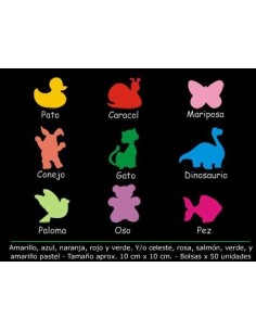 FORMAS CARTULINA ANIMALES X50 - Codigo: 947045