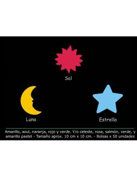 FORMAS CARTULINA ASTROS X 50 - Codigo: 947046