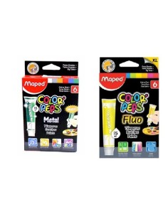TEMPERA MAPED COLORPEPS X6 FLUO/METAL - Codigo: 927965