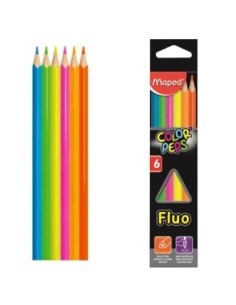 LAPIZ MAPED FLUO X 6 - Codigo: 514939