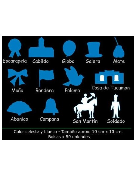 FORMAS CARTULINA PATRIAS X50 - Codigo: 947044
