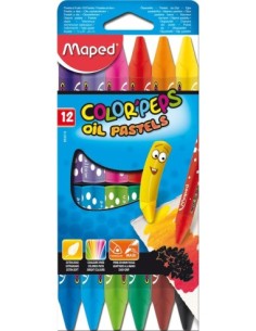 OLEO PASTEL MAPED X 12 COLORPEPS - Codigo: 671991 2