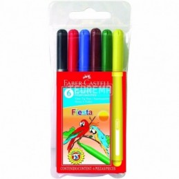 MARCADOR FABER FIESTA X 6 -...