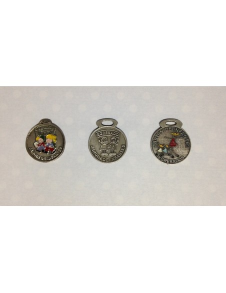 MEDALLA JARDIN PLATA VIEJA SIN PINTAR - Codigo: 560006