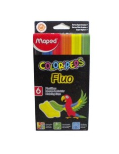 PLASTILINA MAPED FLUO X 6 - Codigo: 771502