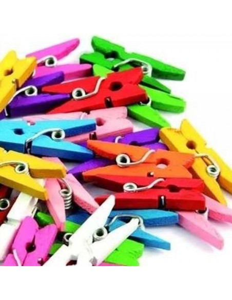 BROCHES MINI x 25/50 COLOR - Codigo: 975148