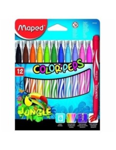 MARCADOR MAPED JUNGLE X 12 - Codigo: 574845
