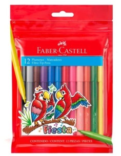 MARCADOR FABER FIESTA x 10/12 - Codigo: 575503