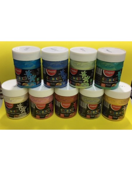 TEMPERA MAPED METAL POTE 250 GRS - Codigo: 927002