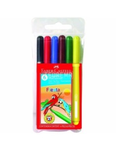 MARCADOR FABER FIESTA X 6 - Codigo: 575505