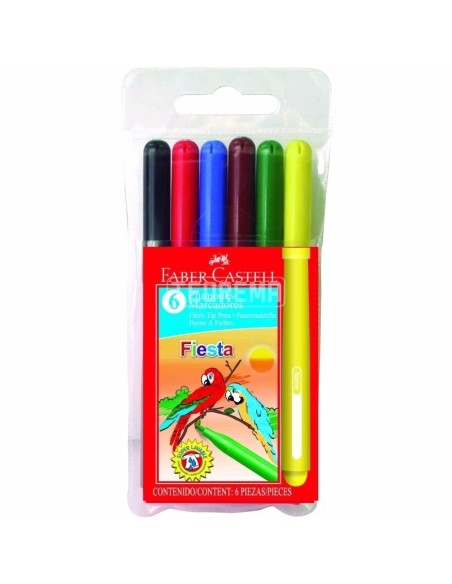 MARCADOR FABER FIESTA X 6 - Codigo: 575505