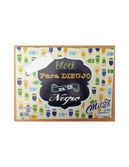 BLOCK DIB 1028 N.5 NEGRO X 20 - Codigo: 117170