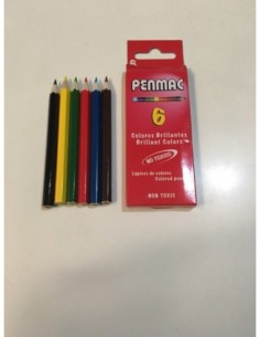 LAPIZ COLOR x 6 CORTOS U.UNO/WABBEN/EZCO - Codigo: 514145