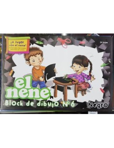 BLOCK EL NENE NEGRO N.6 x24 - Codigo: 117637