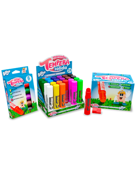 TEMPERA SOLIDA COLOR x 24 - Codigo: 927020