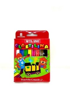 PLASTILINA UTIL UNO x 8 - Codigo: 771008