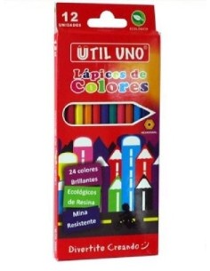 LAPIZ UTIL UNO COLOR X 12 LAR - Codigo: 514012