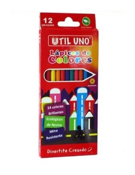 LAPIZ UTIL UNO COLOR X 12 LAR - Codigo: 514012