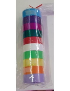 CINTA BALLOU LISA 10MM x3MT x10UN - Codigo: 601009