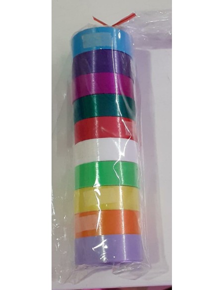 CINTA BALLOU LISA 10MM x3MT x10UN - Codigo: 601009