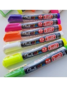 MARCADOR TRABI CHALK GLASS X 6 - Codigo: 575006